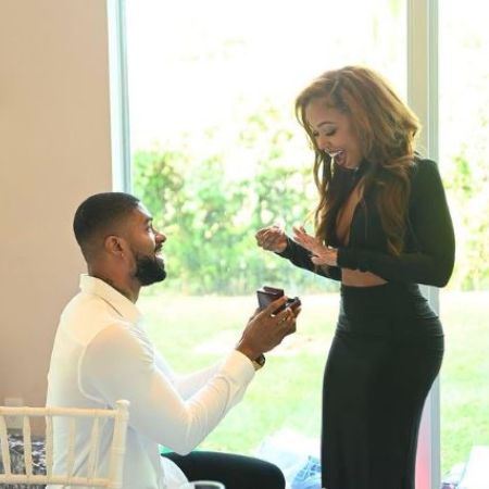 Black proposed to his then-girlfriend KJ Smith back in December over Christmas Image Source: Instagram @skyhblack